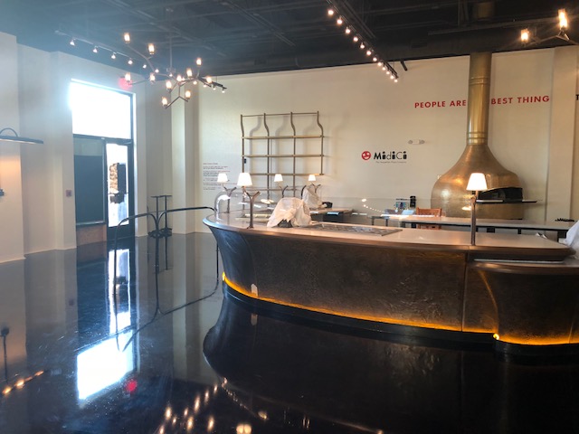 Black Stained & Highly Polished Concrete Floors in Vermont