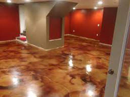 Basement Floor Templating, Staining & Polishing Company in Massachusetts CT RI NH