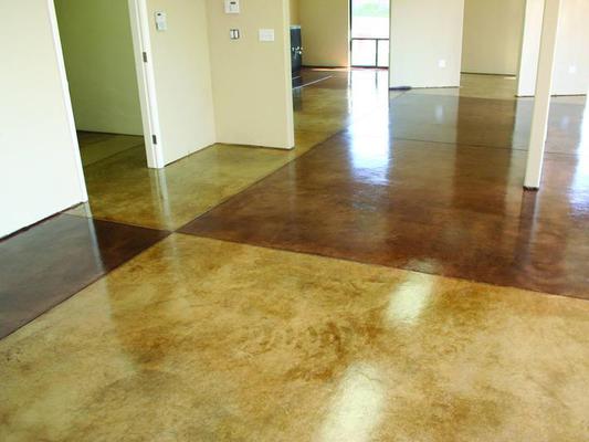 Concrete Floor Staining & Polishing To Look Like Natural Stone